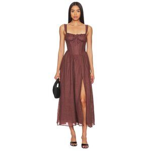 Bardot Brown Maxi Dress